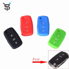 High quality OEM Colours 3 button car key silicone case for VW smart car key cover car key